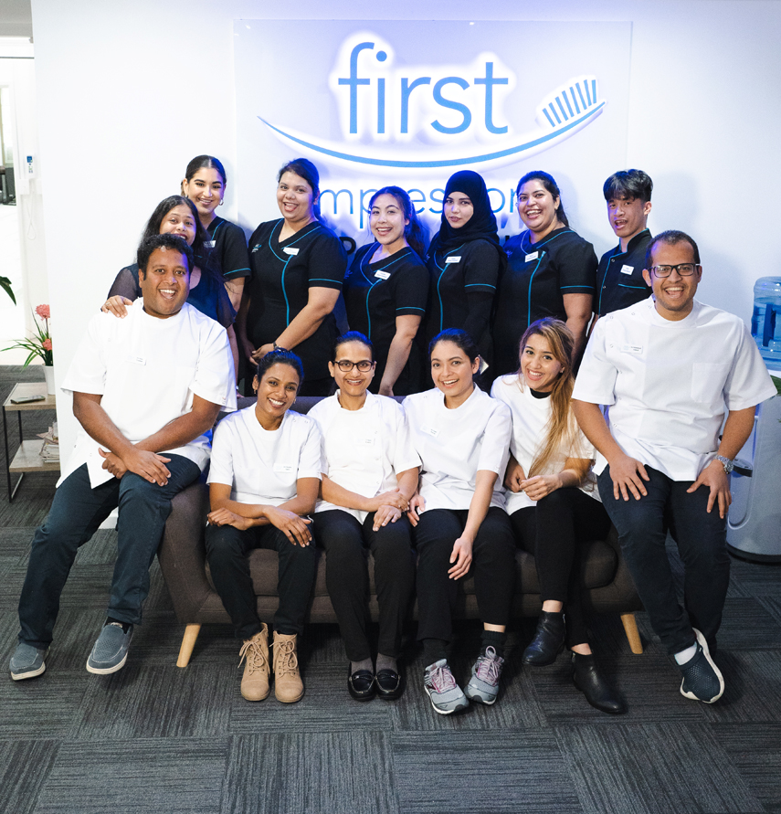 Dental clinic team group photo